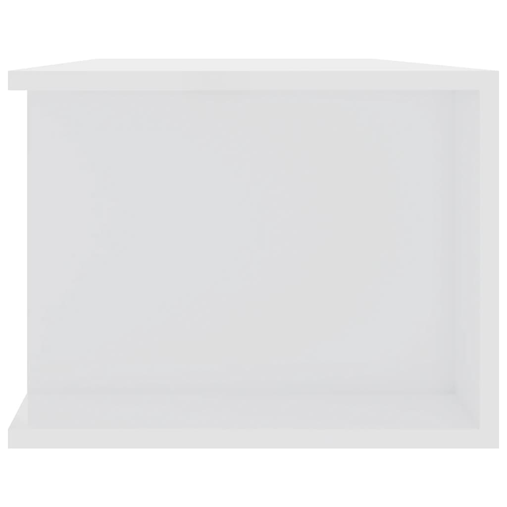 Móvel de TV com luzes LED 90x39x30 cm branco brilhante
