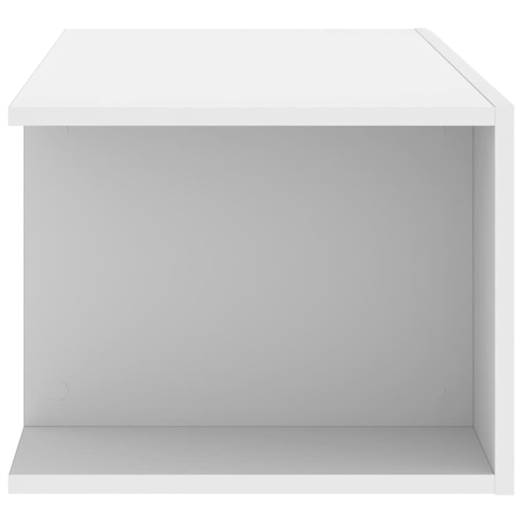 Móvel de TV com luzes LED 90x39x30 cm branco brilhante