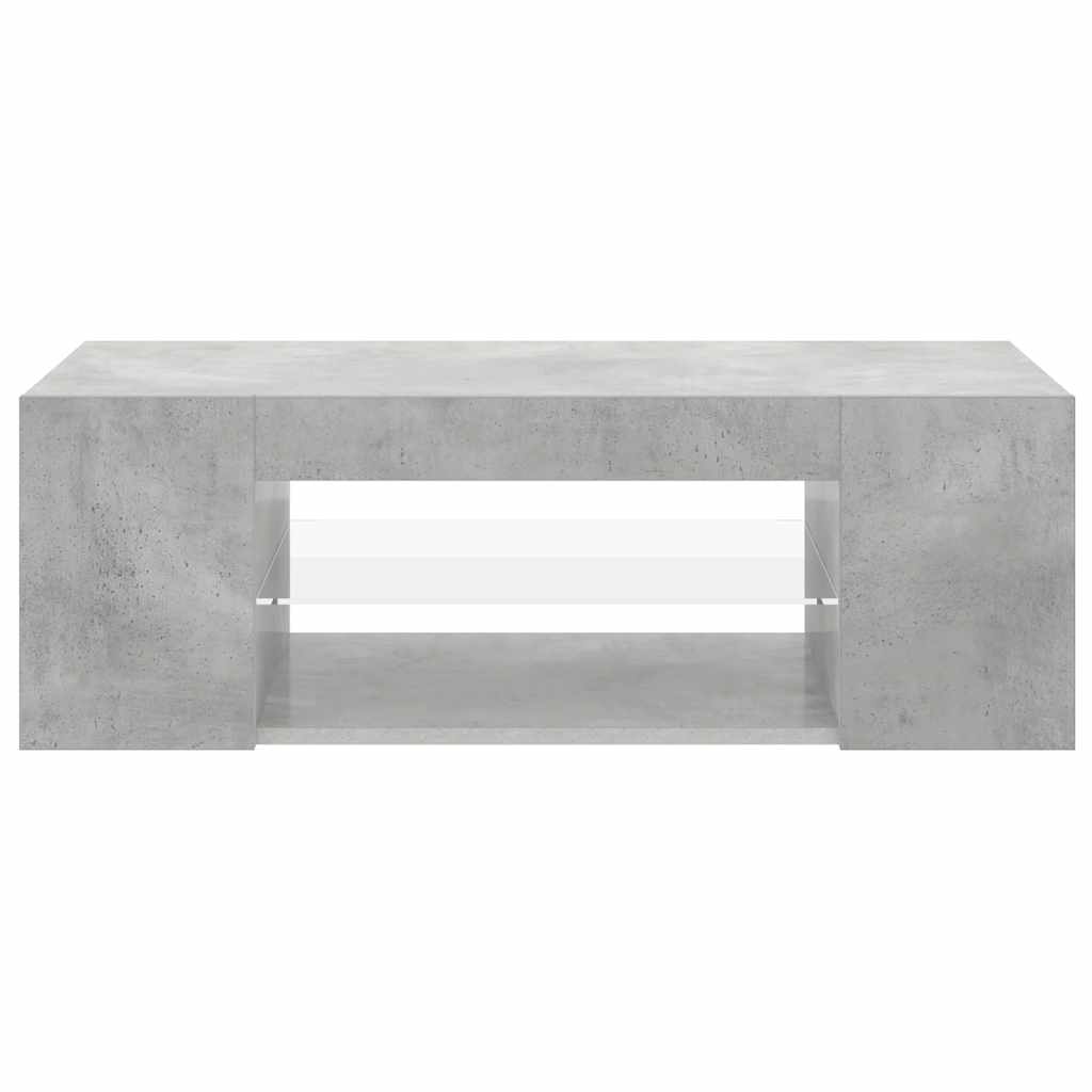 Móvel de TV com luzes LED 90x39x30 cm branco brilhante