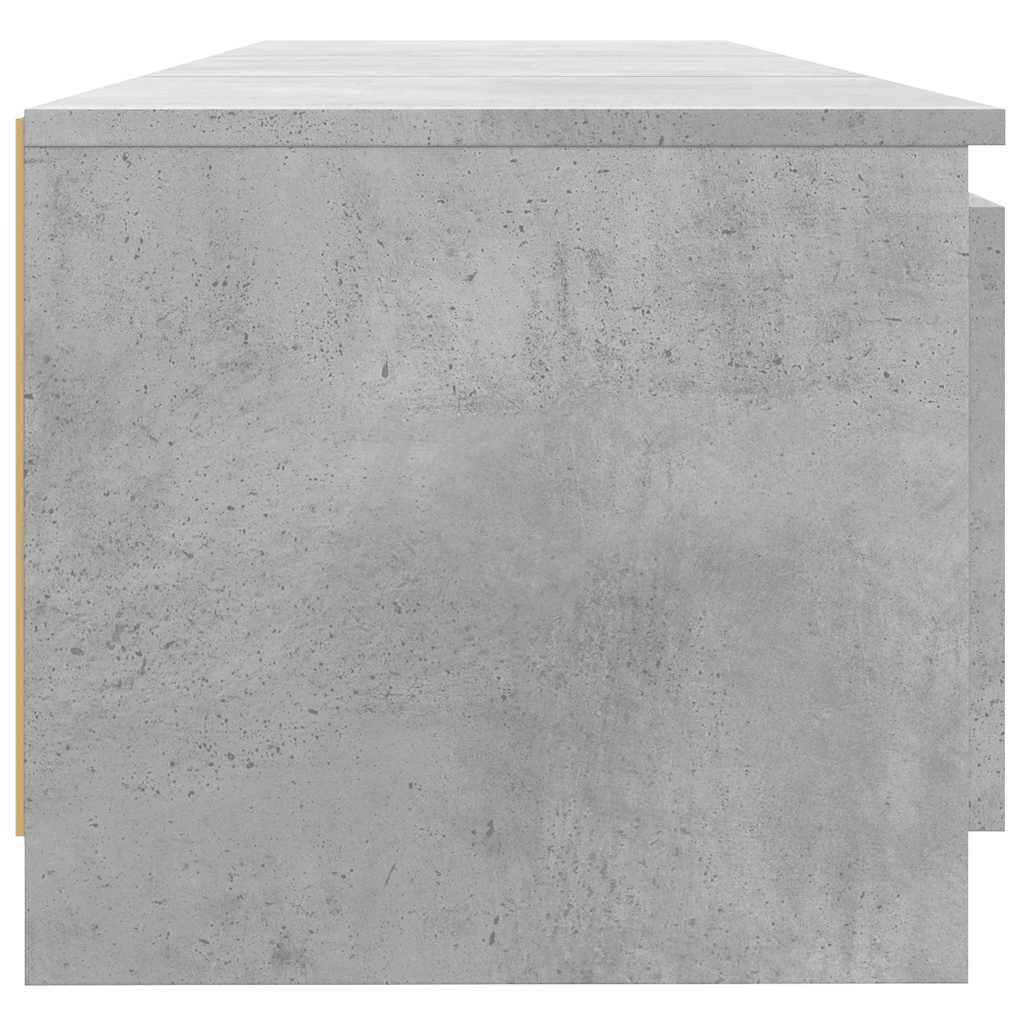 Móvel de TV com luzes LED 120x30x36 cm branco