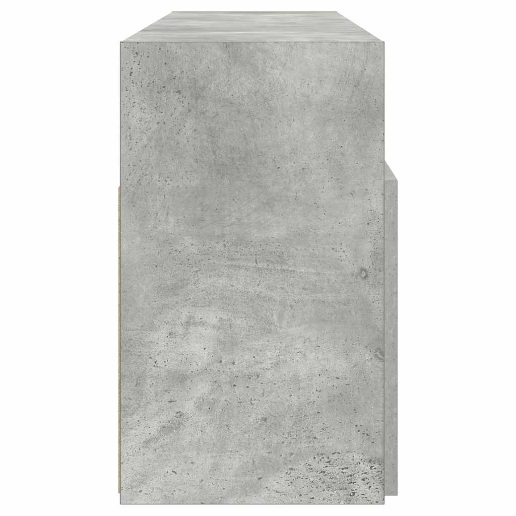 Móvel de TV com luzes LED 120x30x36 cm branco