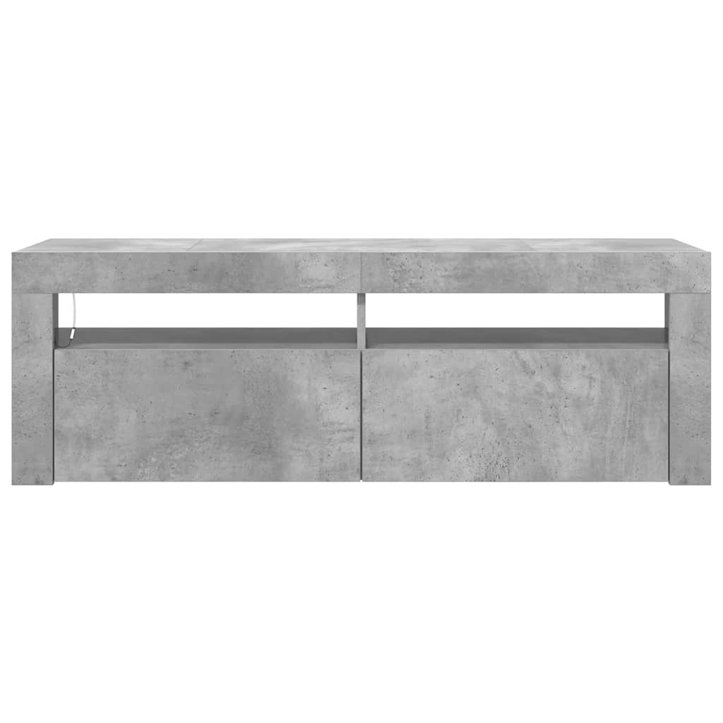 Móvel de TV com luzes LED 90x39x30 cm branco brilhante