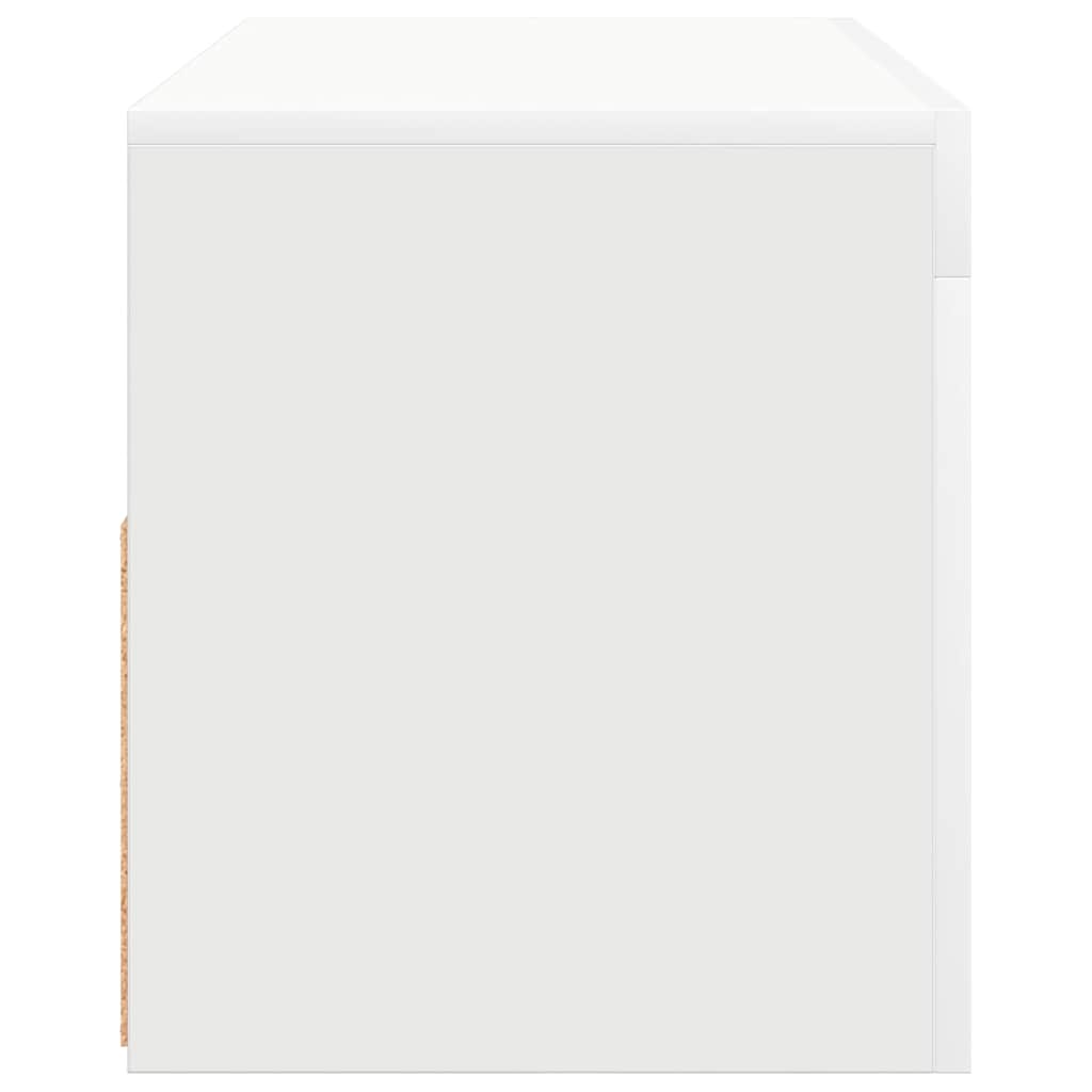 Móvel de TV com luzes LED 90x39x30 cm branco brilhante