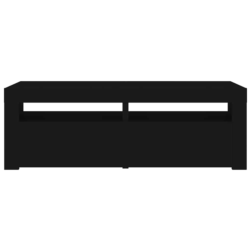 Móvel de TV com luzes LED 120x30x36 cm branco