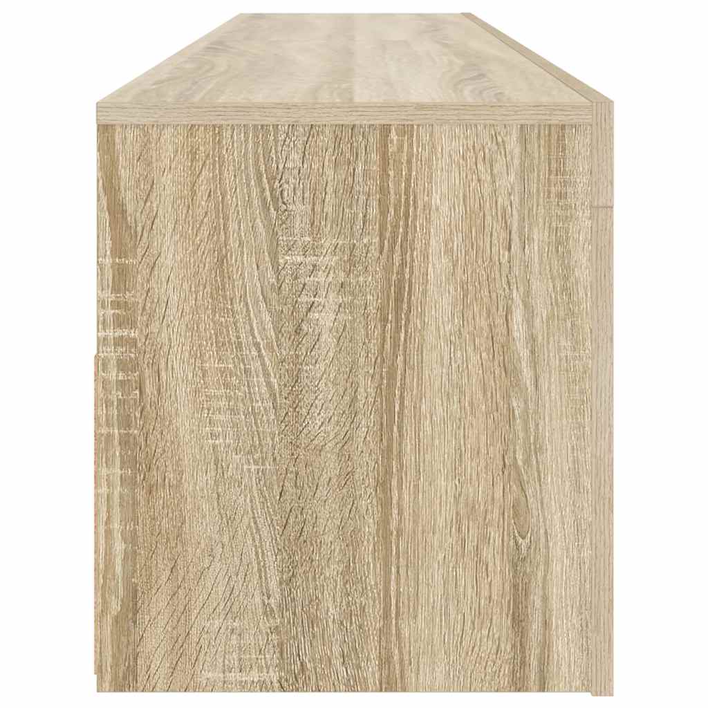 Móvel de TV com luzes LED 120x30x36 cm branco