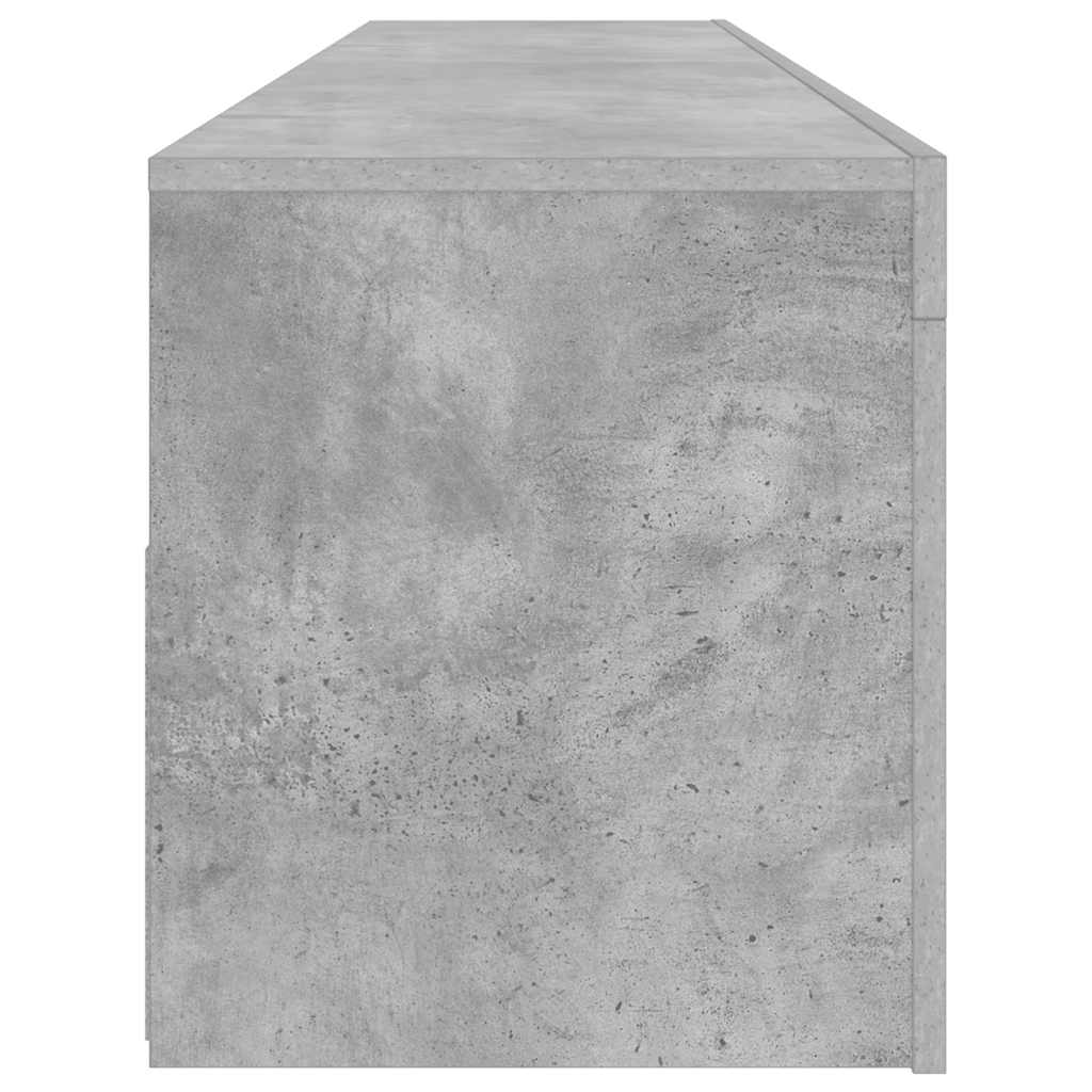 Móvel de TV com luzes LED 120x30x36 cm branco