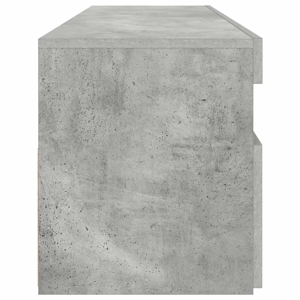 Móvel de TV com luzes LED 90x39x30 cm branco brilhante