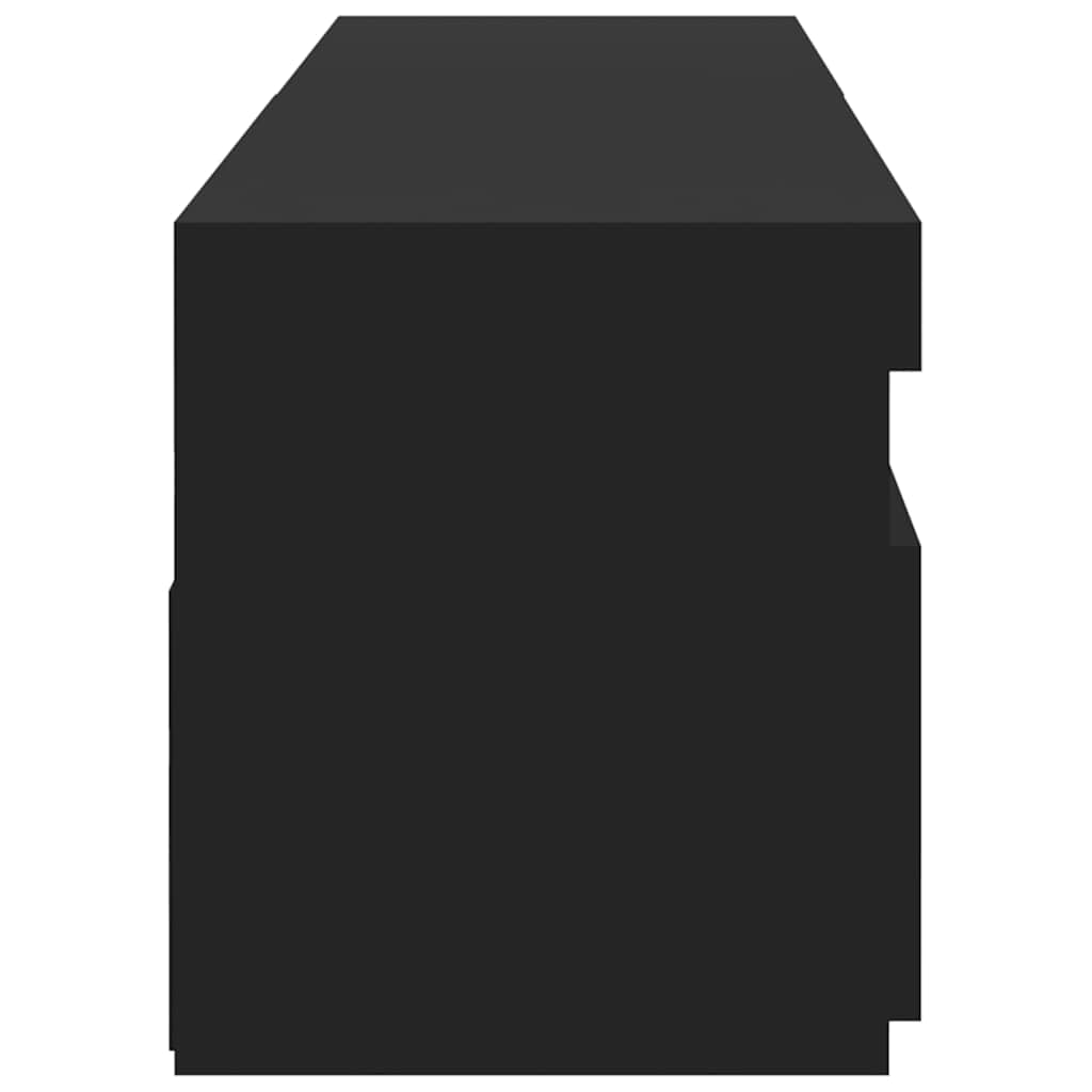 Móvel de TV com luzes LED 2 pcs 75x35x40 cm branco