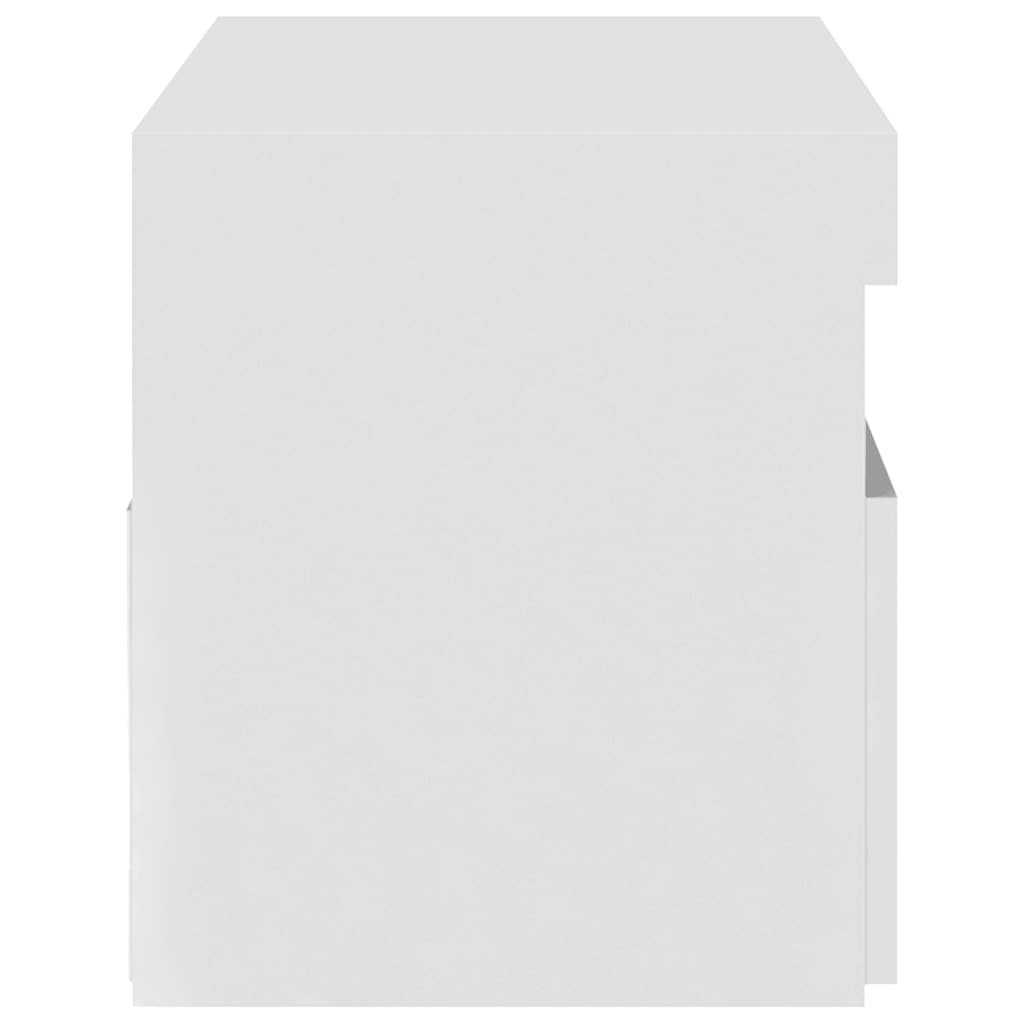 Móvel de TV com luzes LED 75x35x40 cm branco