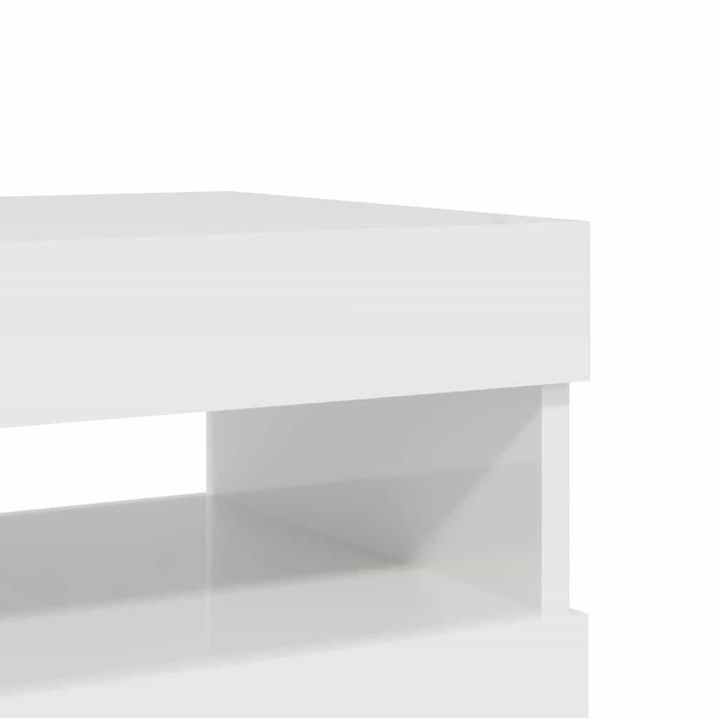 Móveis de TV com luzes LED 2 pcs 60x35x40 cm branco