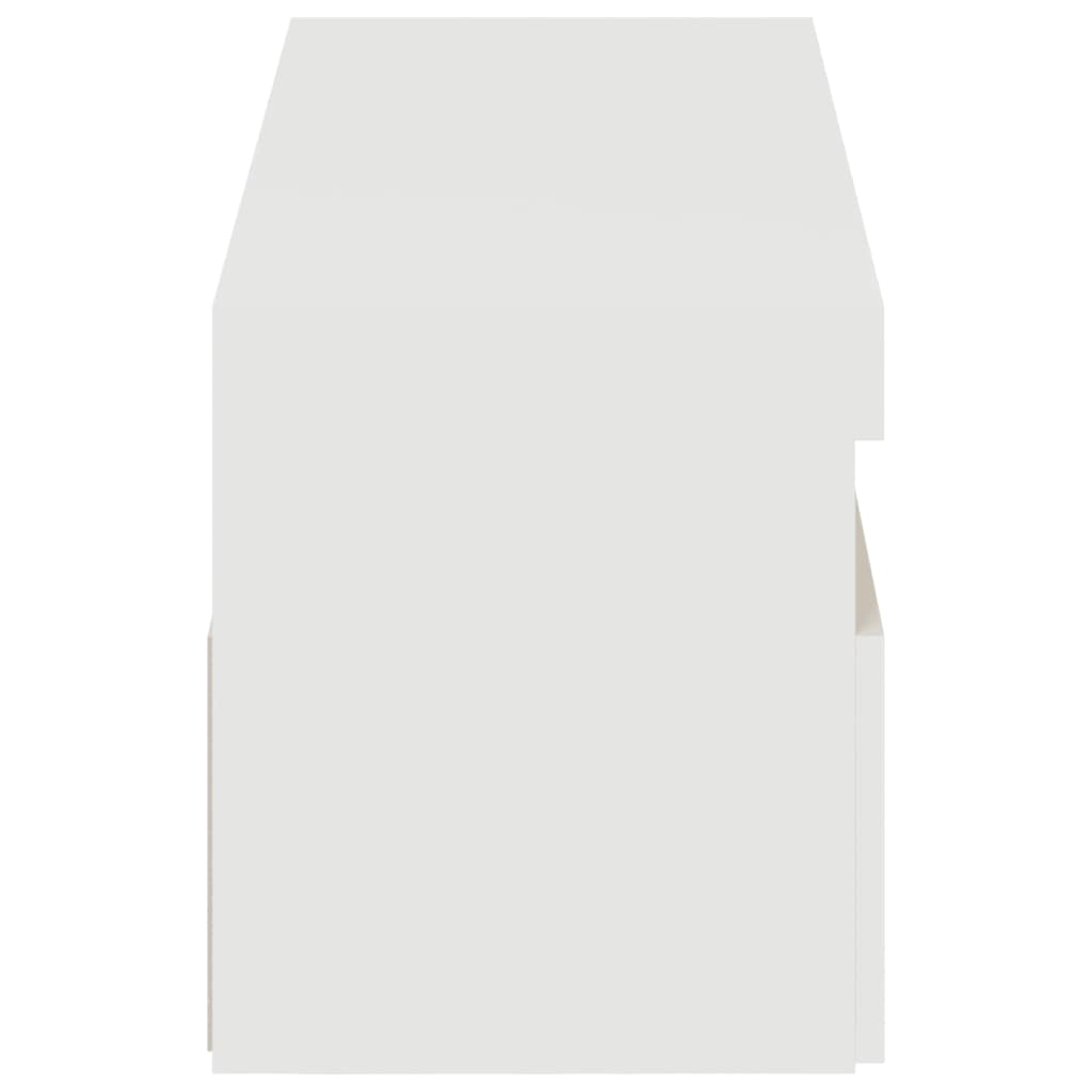 Móveis de TV com luzes LED 2 pcs 60x35x40 cm branco