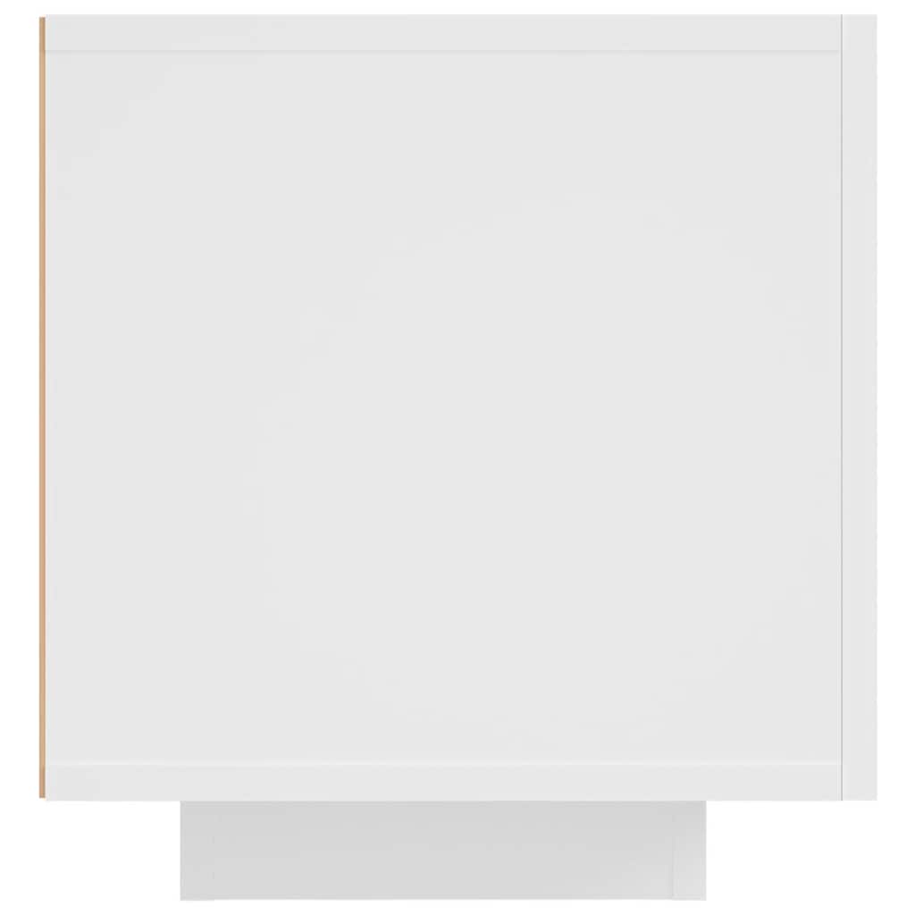 Móvel de TV com luzes LED 160x35x40 cm branco