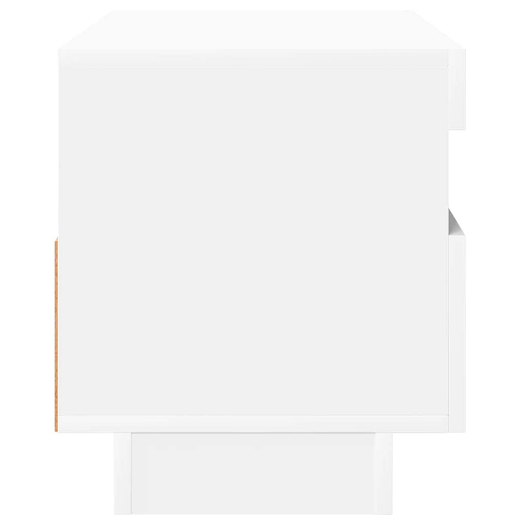 Móvel de TV com luzes LED 120x30x36 cm branco