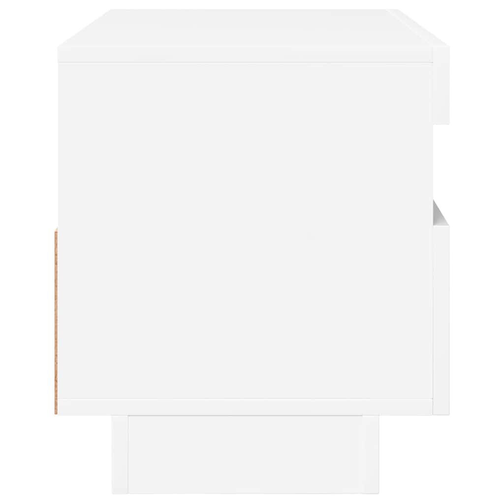 Móvel de TV com luzes LED 120x30x36 cm branco