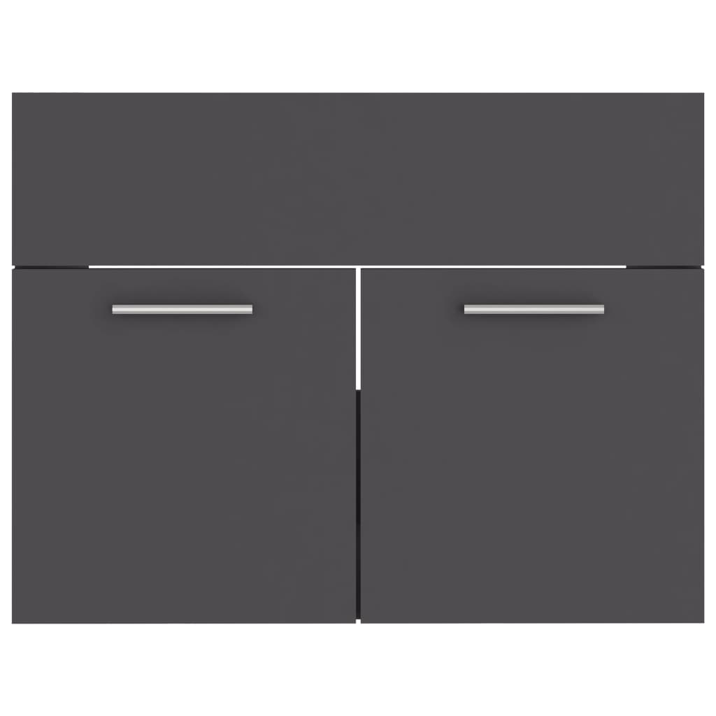 Armário lavatório derivados de madeira branco e carvalho sonoma