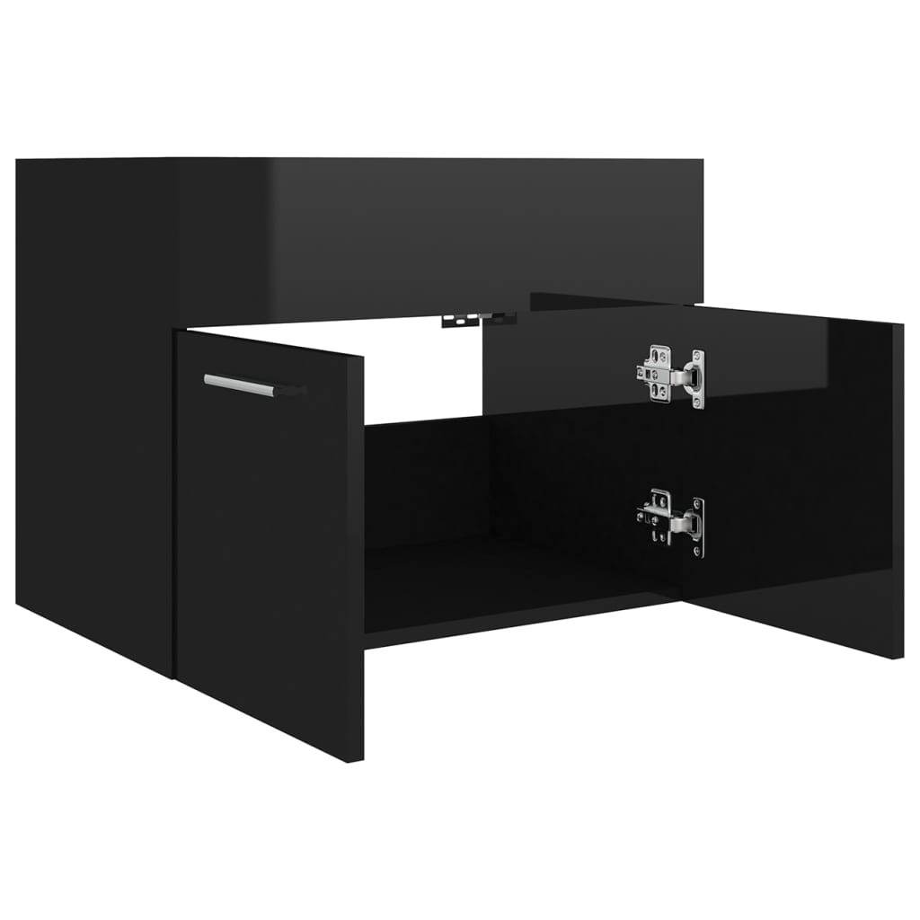 Armário lavatório derivados de madeira branco e carvalho sonoma