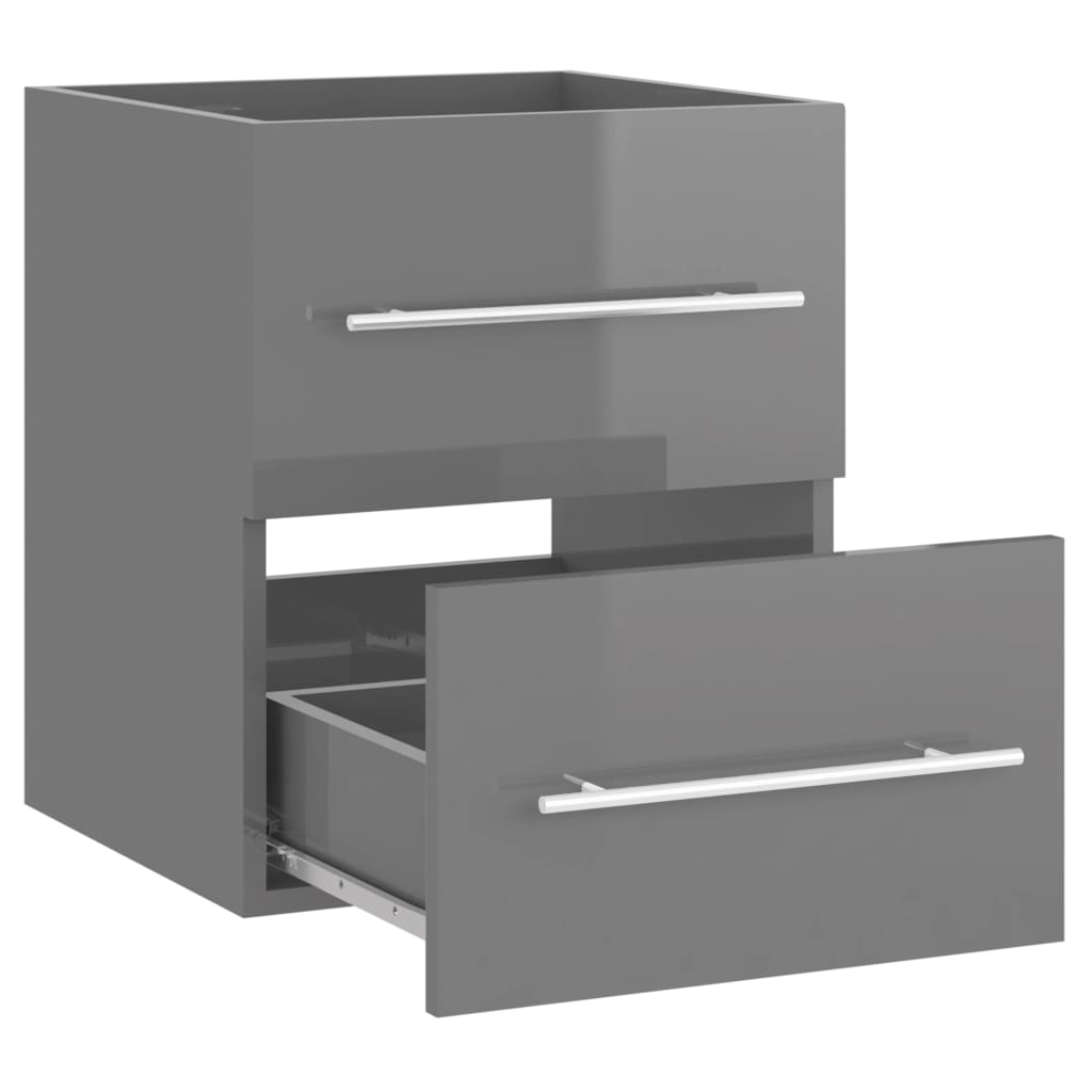 Armário lavatório 80x38,5x48 cm derivados de madeira preto