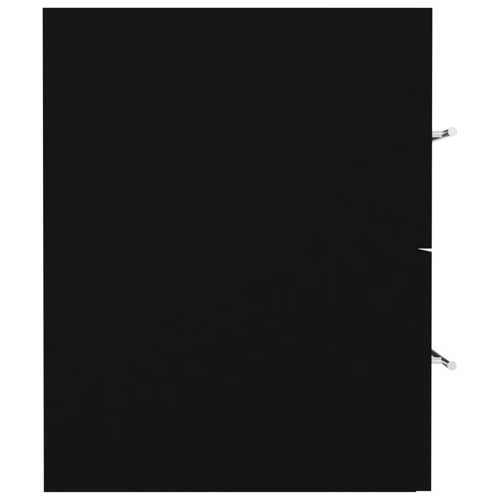 Armário lavatório 80x38,5x48 cm derivados de madeira preto