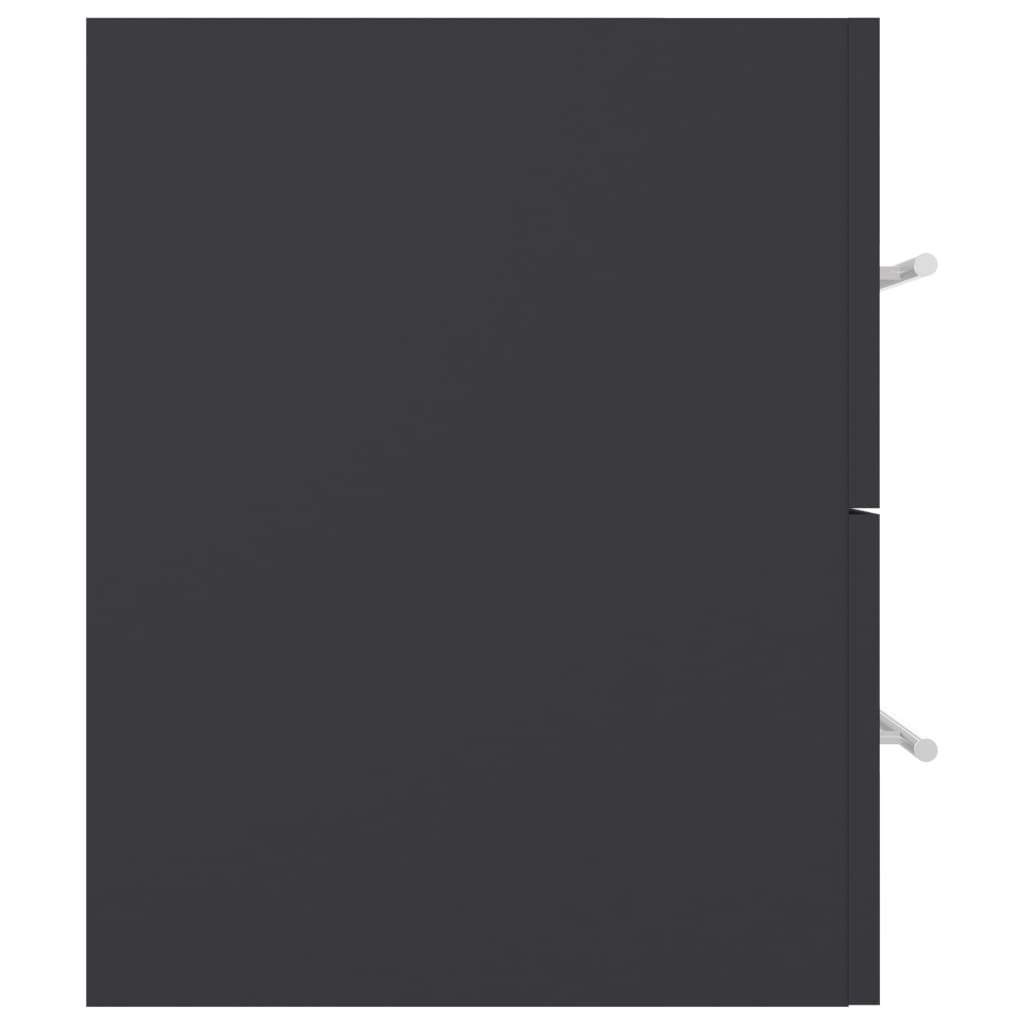 Armário lavatório 80x38,5x48 cm derivados de madeira preto