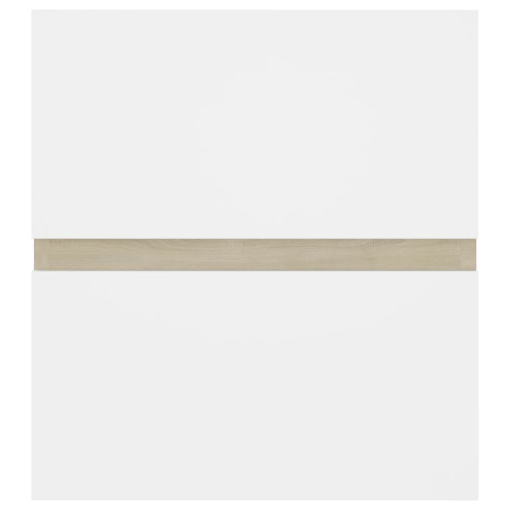 Armário lavatório derivados de madeira branco brilhante