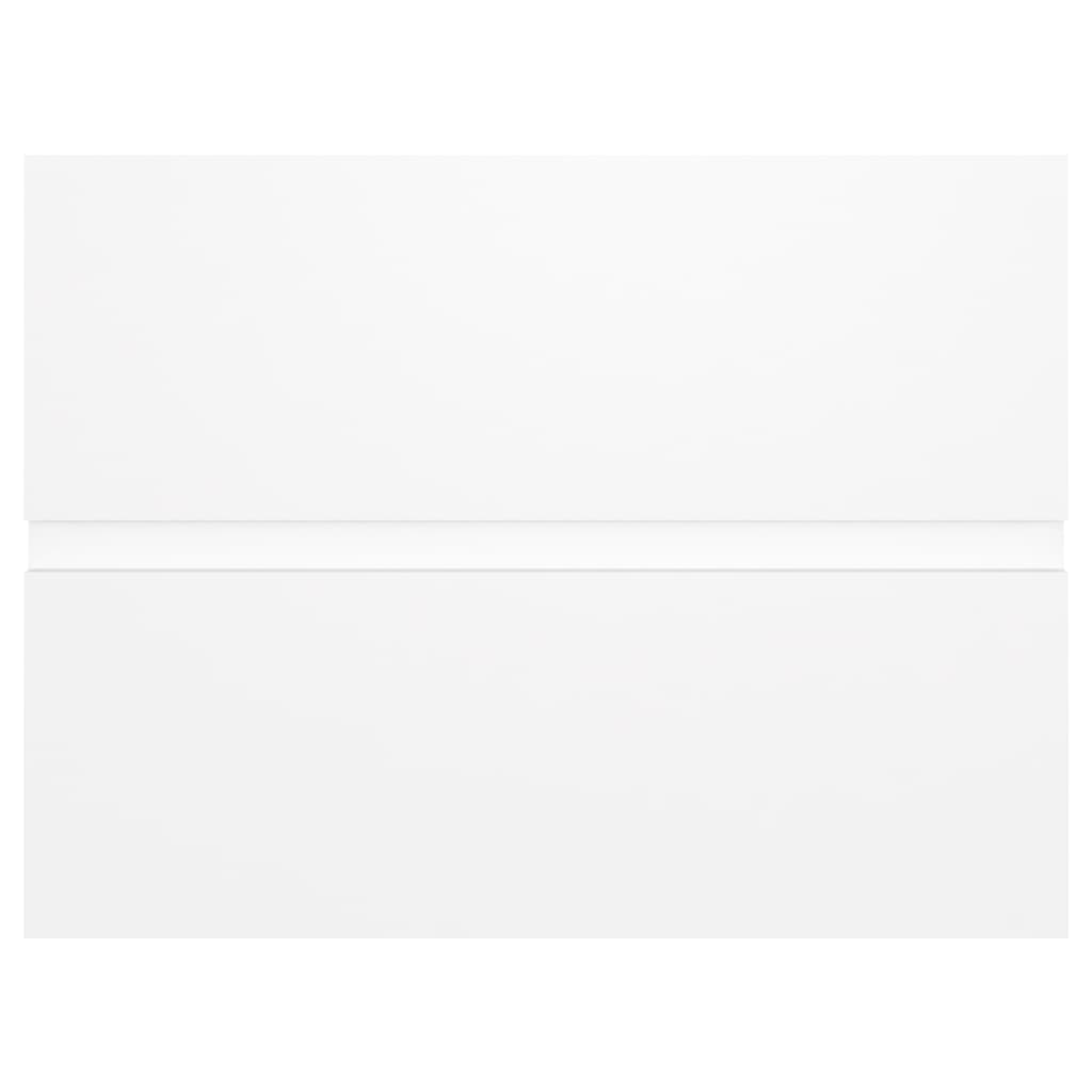 Armário lavatório derivados de madeira branco brilhante