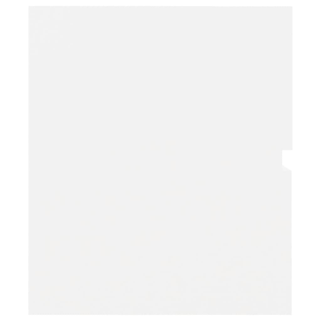 Armário lavatório derivados de madeira branco brilhante