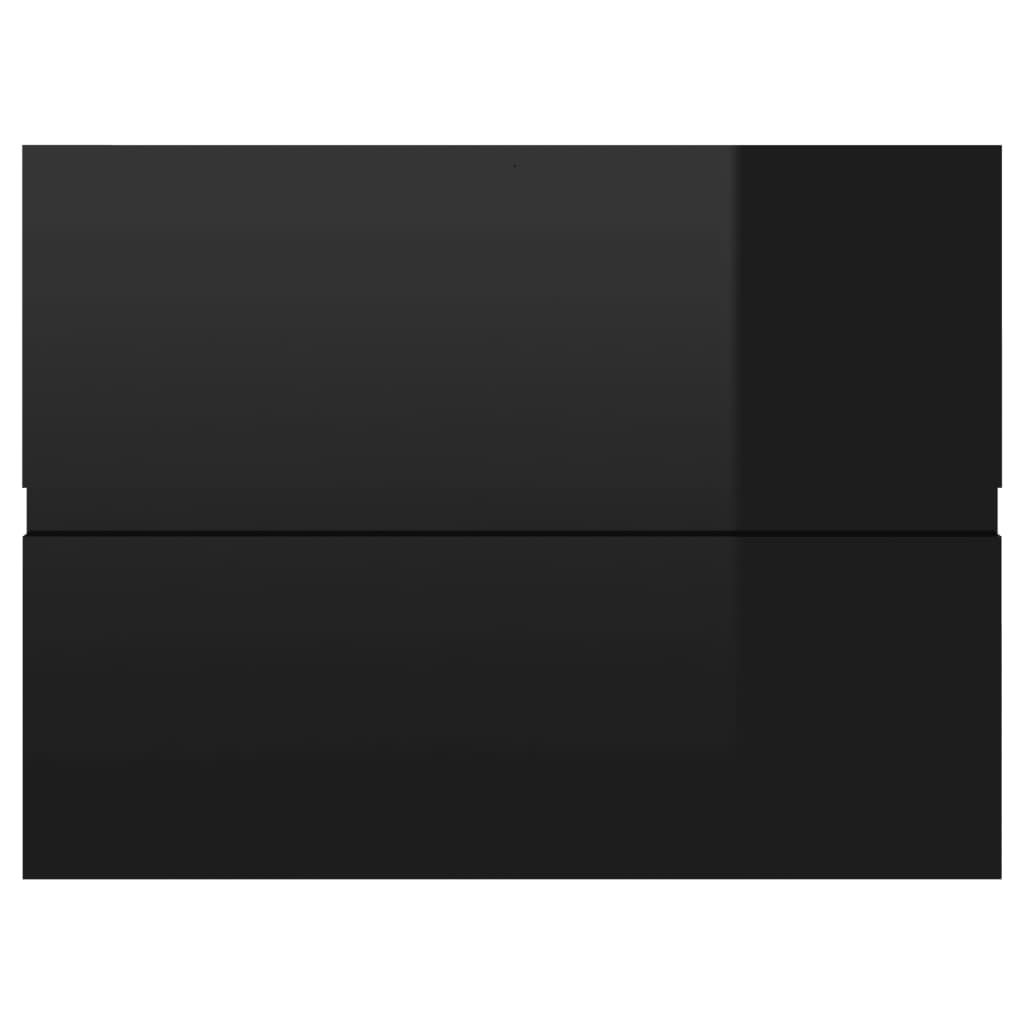 Armário lavatório derivados de madeira branco brilhante