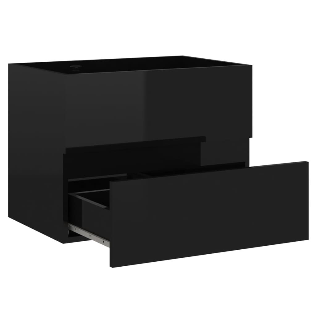 Armário lavatório derivados de madeira branco brilhante