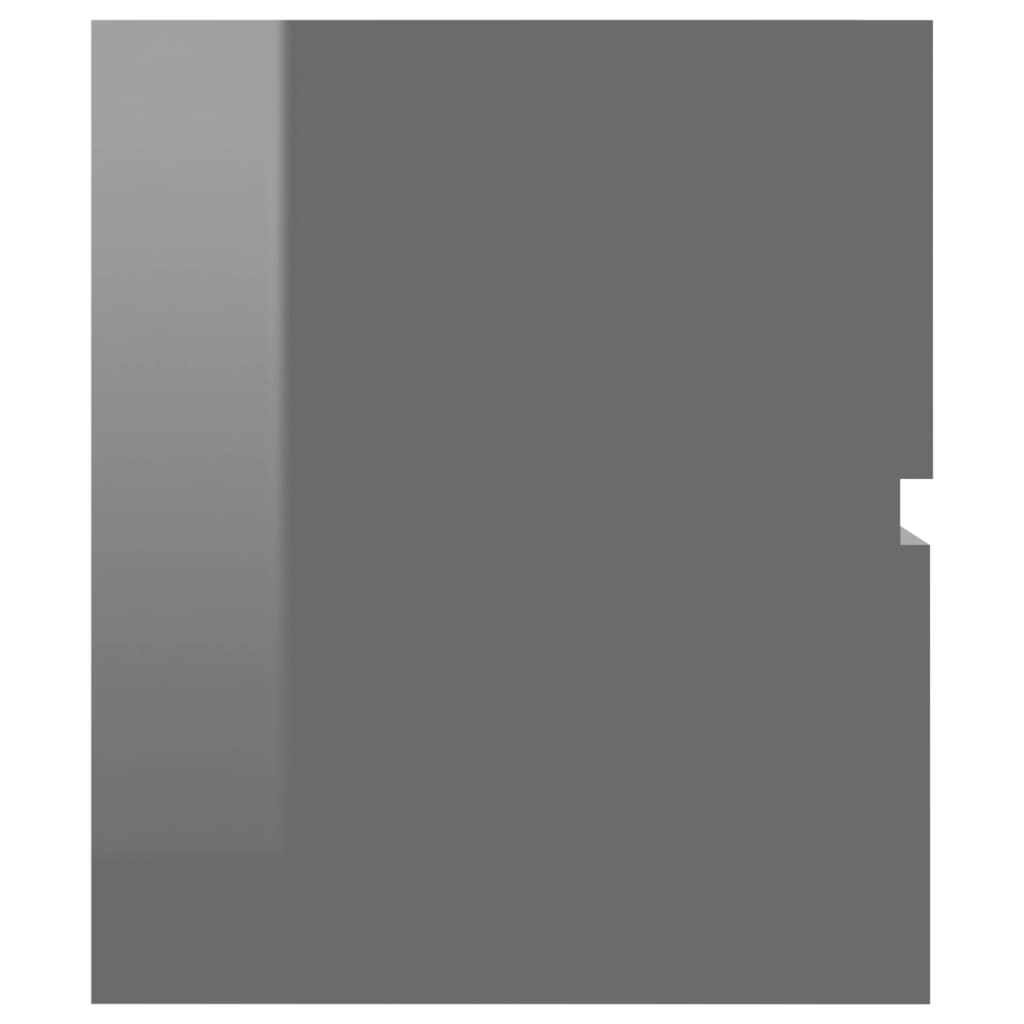 Armário lavatório derivados de madeira branco brilhante