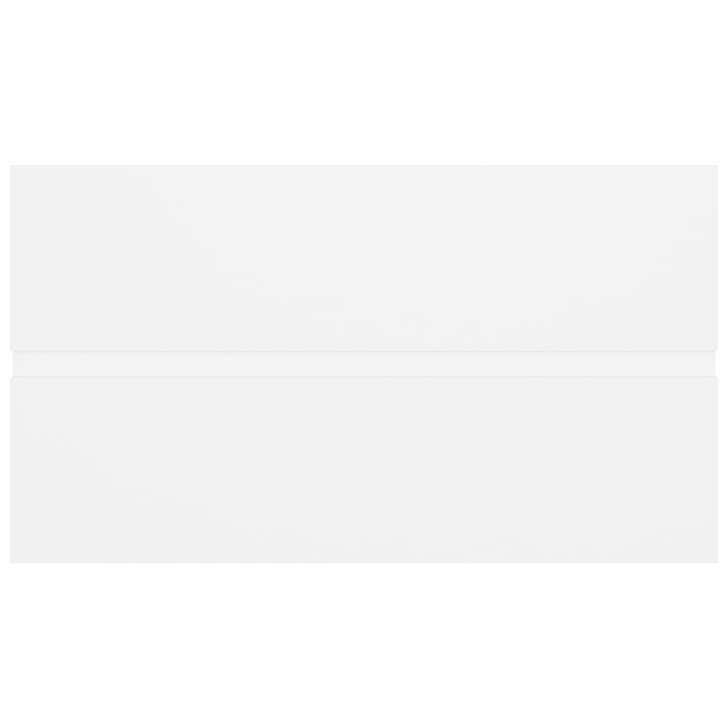 Armário lavatório derivados de madeira branco brilhante