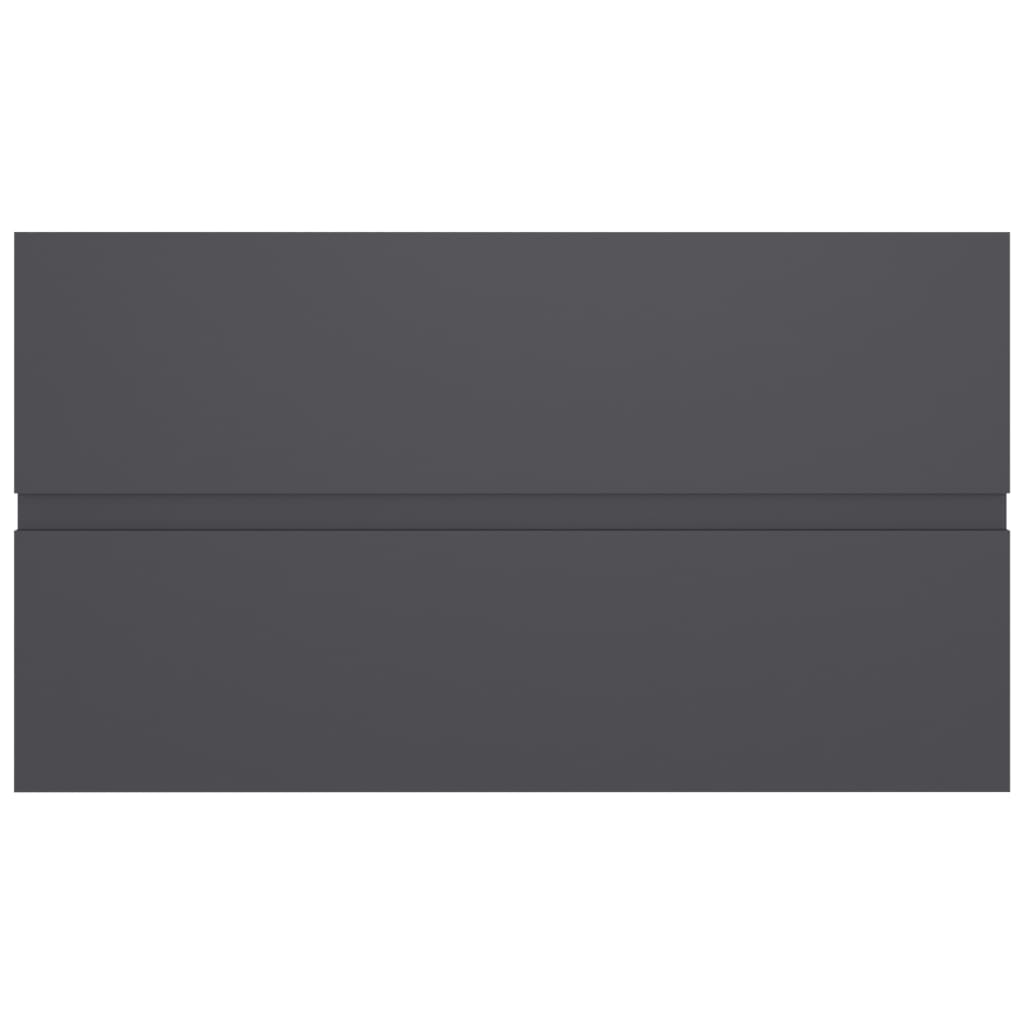 Armário lavatório derivados de madeira branco brilhante