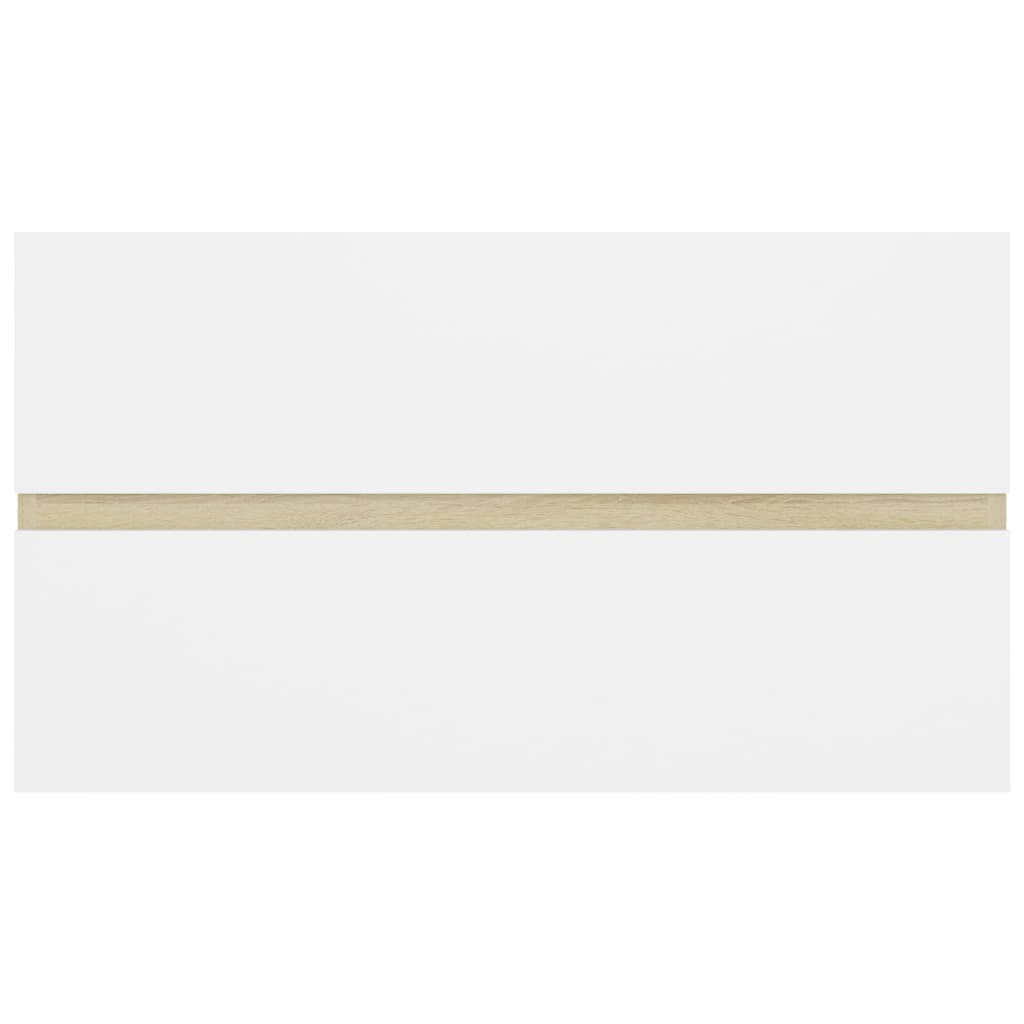 Armário lavatório derivados de madeira branco brilhante