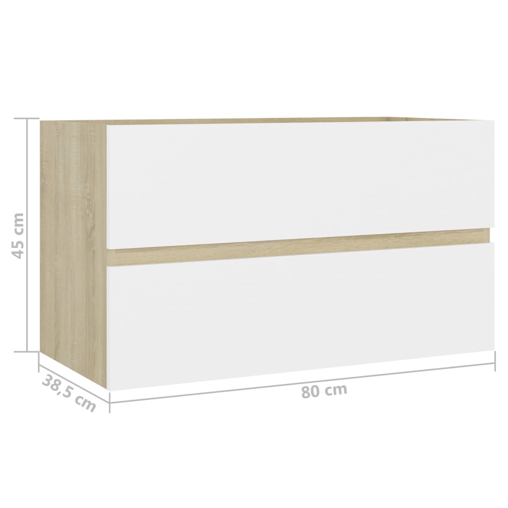 Armário lavatório derivados de madeira branco brilhante