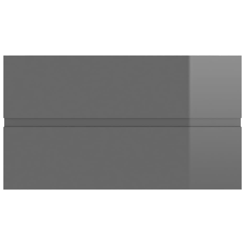 Armário lavatório derivados de madeira branco brilhante