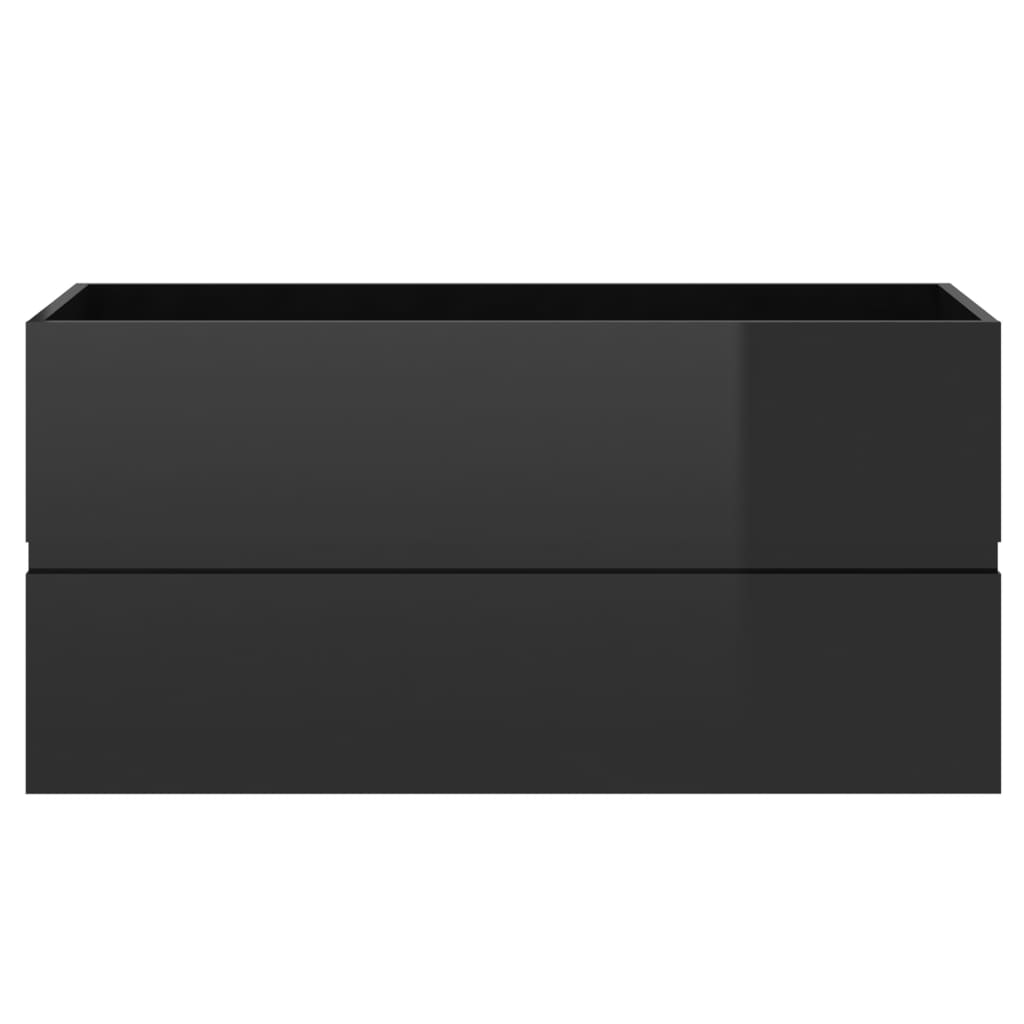 Armário lavatório derivados de madeira branco brilhante