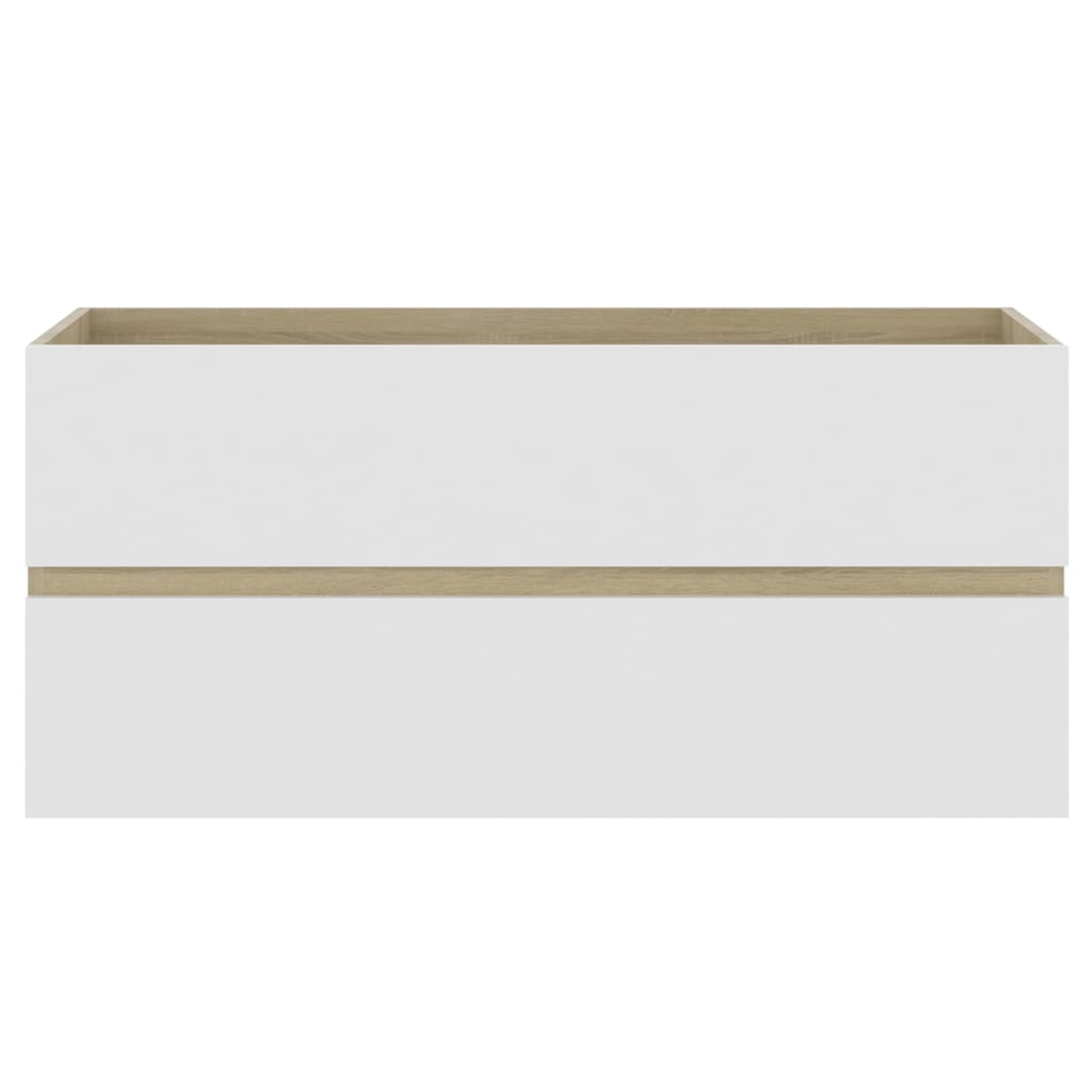 Armário lavatório derivados de madeira branco brilhante