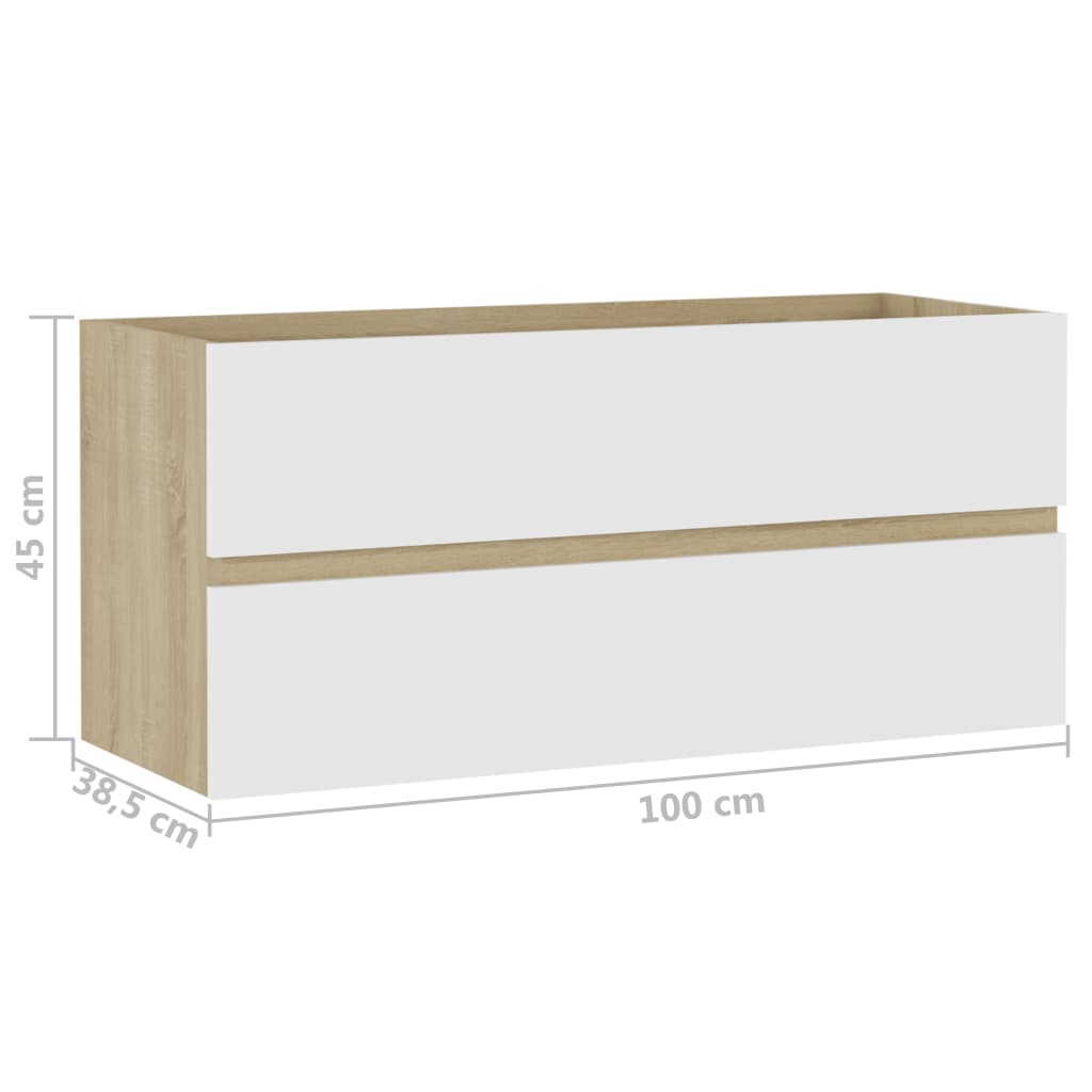 Armário lavatório derivados de madeira branco brilhante