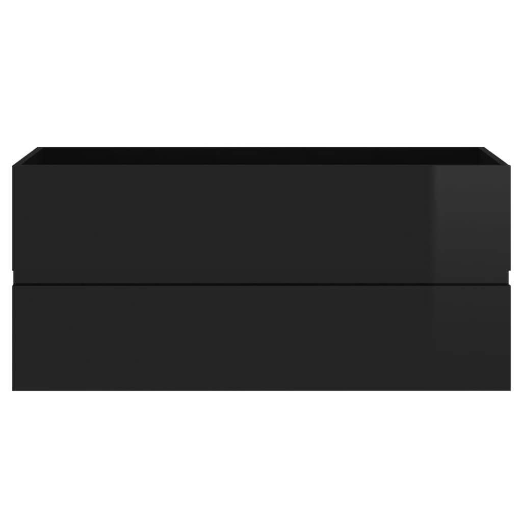 Armário lavatório derivados de madeira branco brilhante