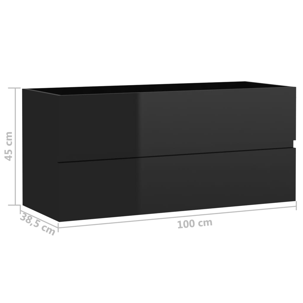 Armário lavatório derivados de madeira branco brilhante