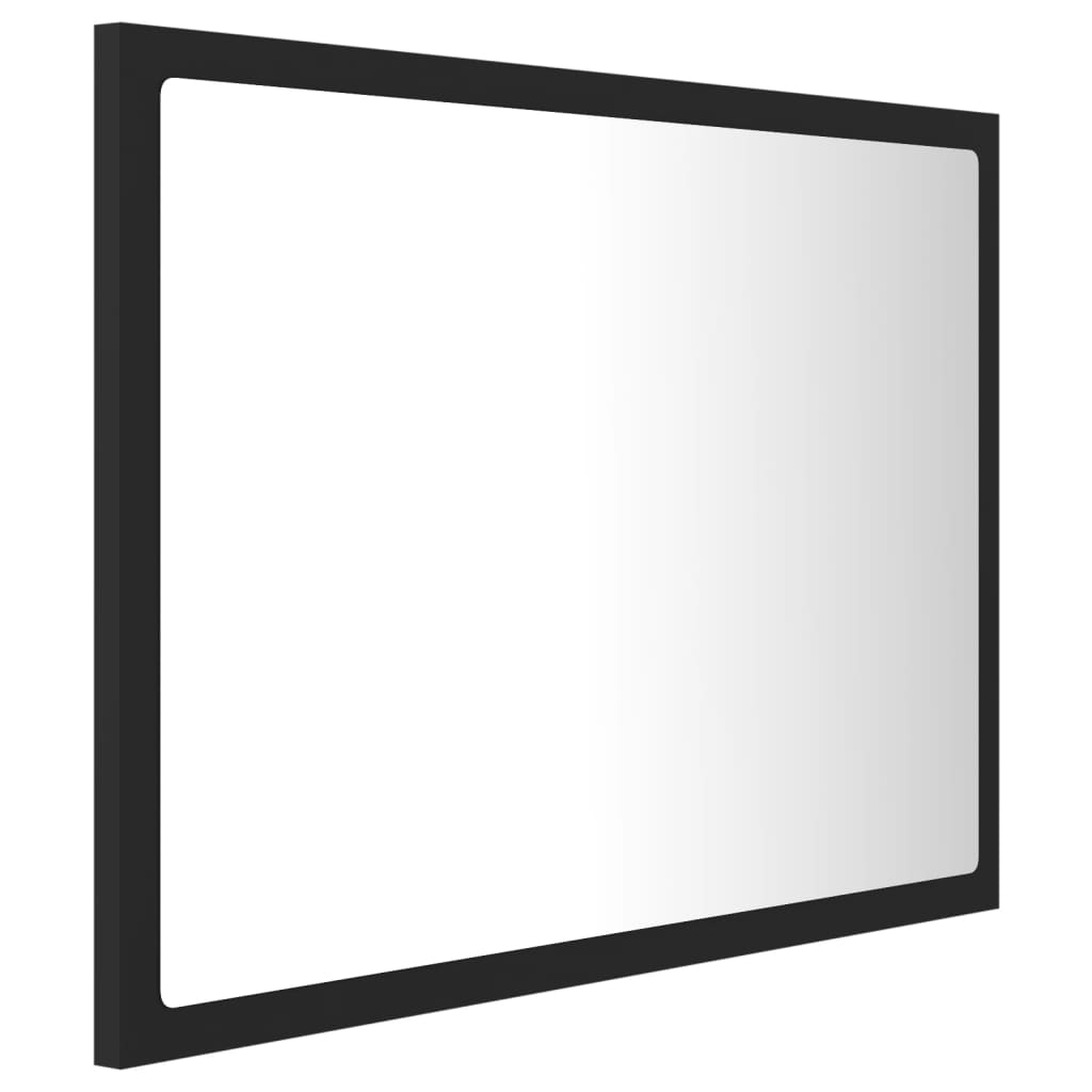 Espelho casa banho c/ LED 60x8,5x37cm acrílico branco brilhante