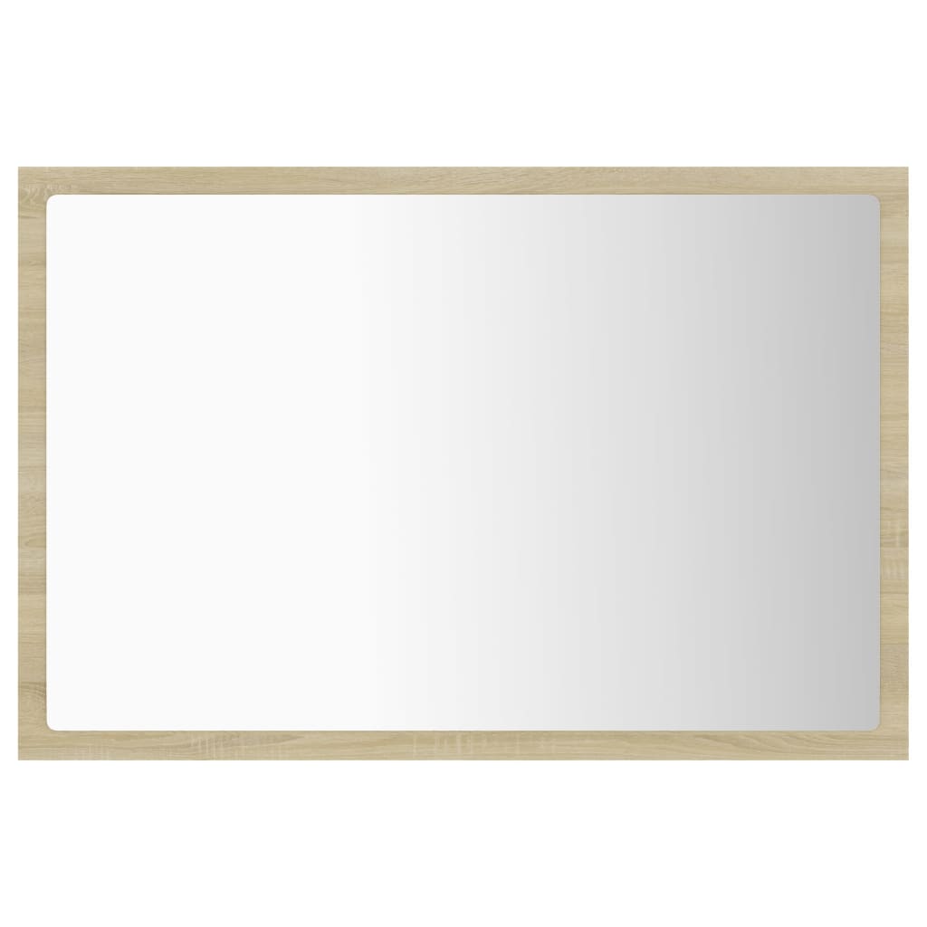 Espelho casa banho c/ LED 60x8,5x37cm acrílico branco brilhante