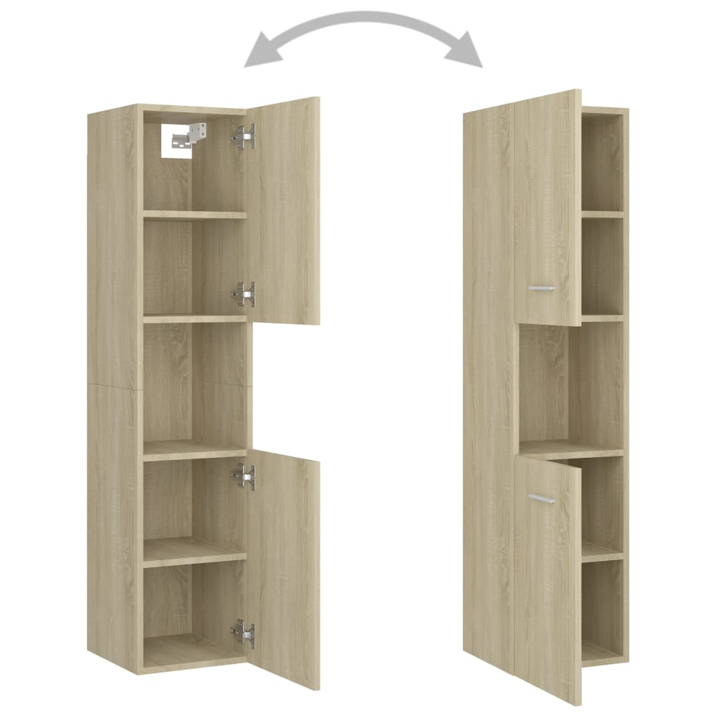 Armário casa de banho derivados de madeira branco brilhante