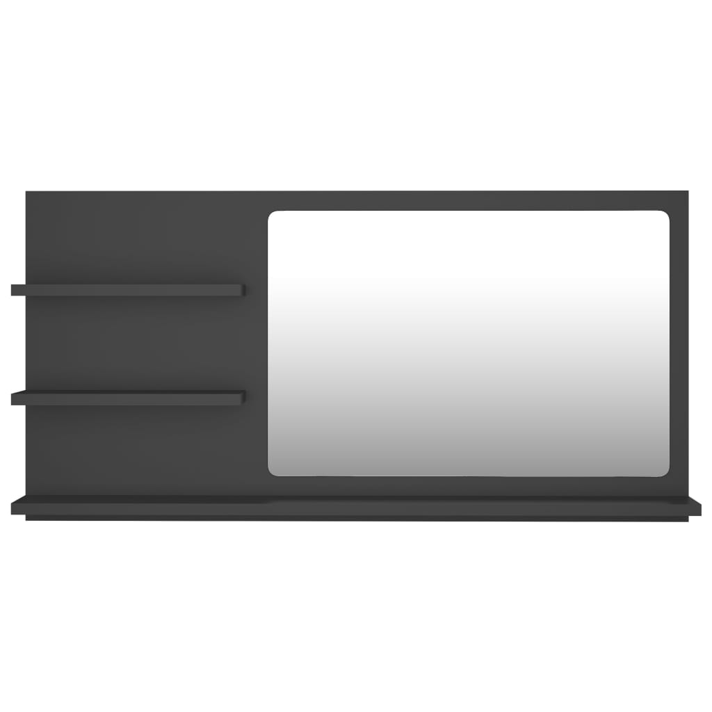 Espelho de casa de banho 60x10,5x45 cm contraplacado branco