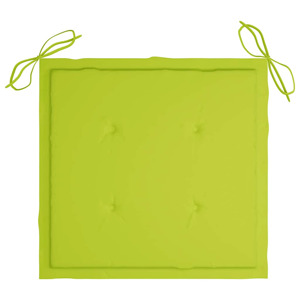 Cadeiras de jardim c/ mesa de centro e almofadões acácia maciça