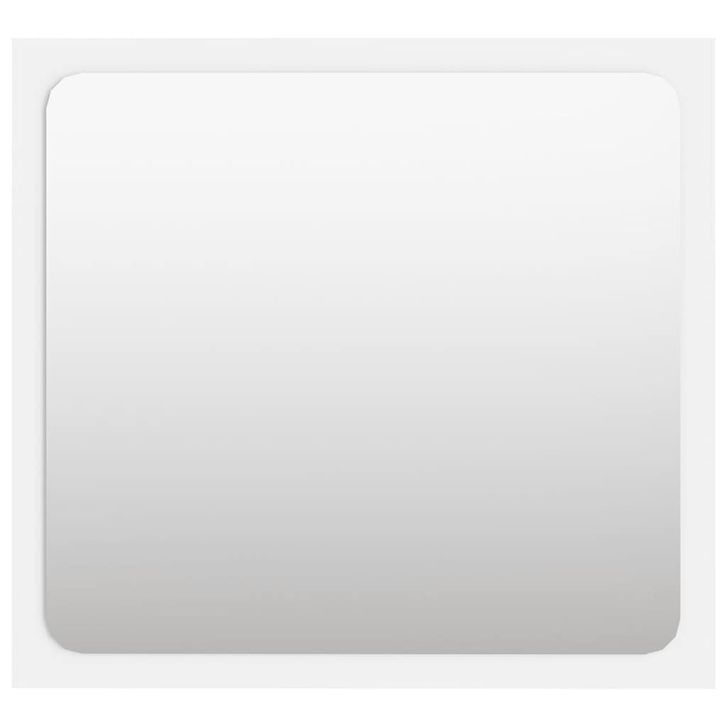 2 pcs conj. móveis casa de banho derivados madeira branco bril.