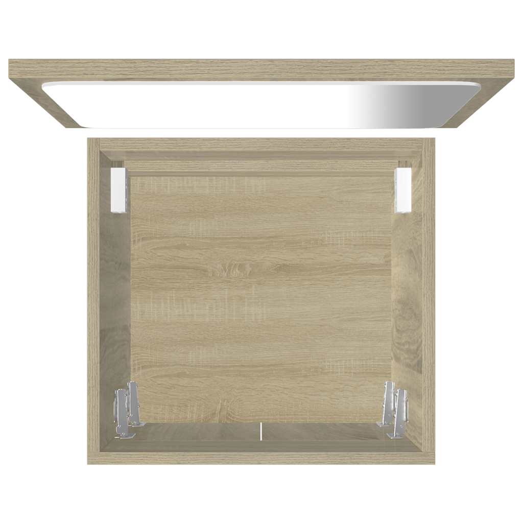 2 pcs conj. móveis casa de banho contraplacado branco brilhante