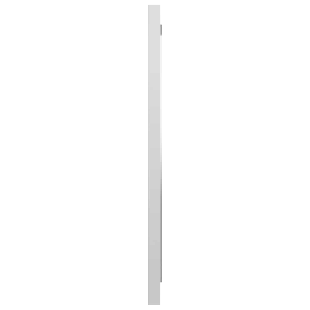 2 pcs conj. móveis casa de banho contraplacado branco brilhante