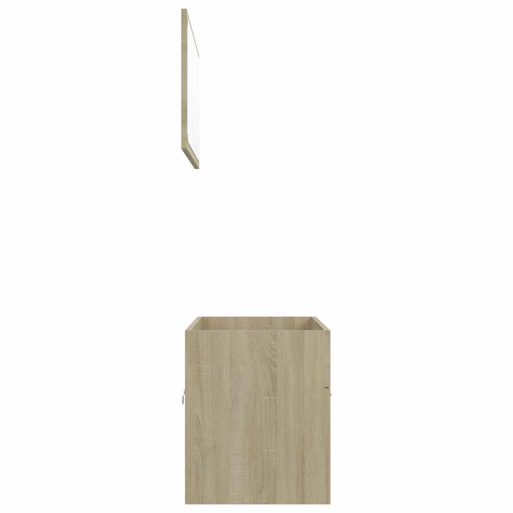 2 pcs conj. móveis de casa de banho derivados de madeira preto