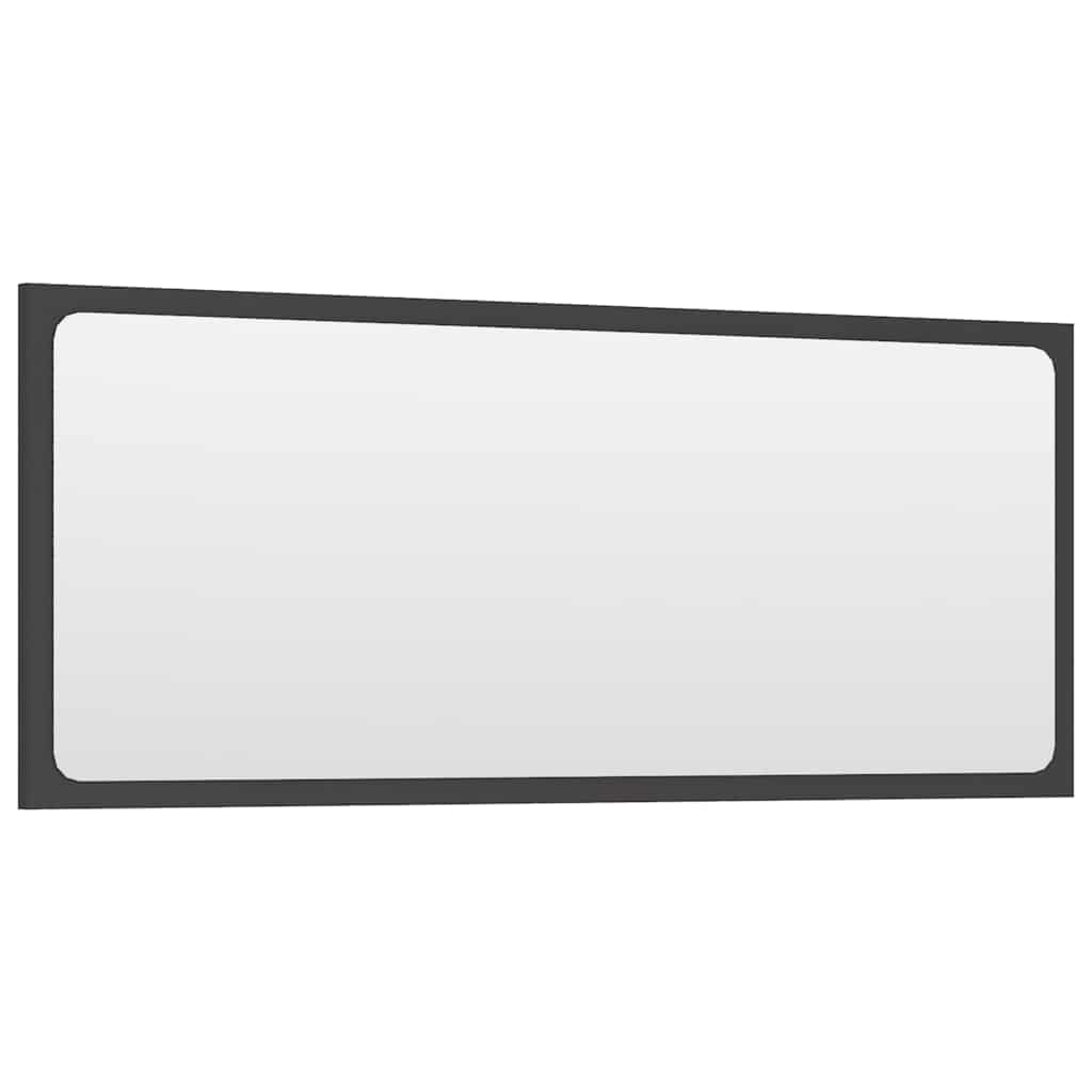 2 pcs conj. móveis casa de banho contraplacado branco brilhante