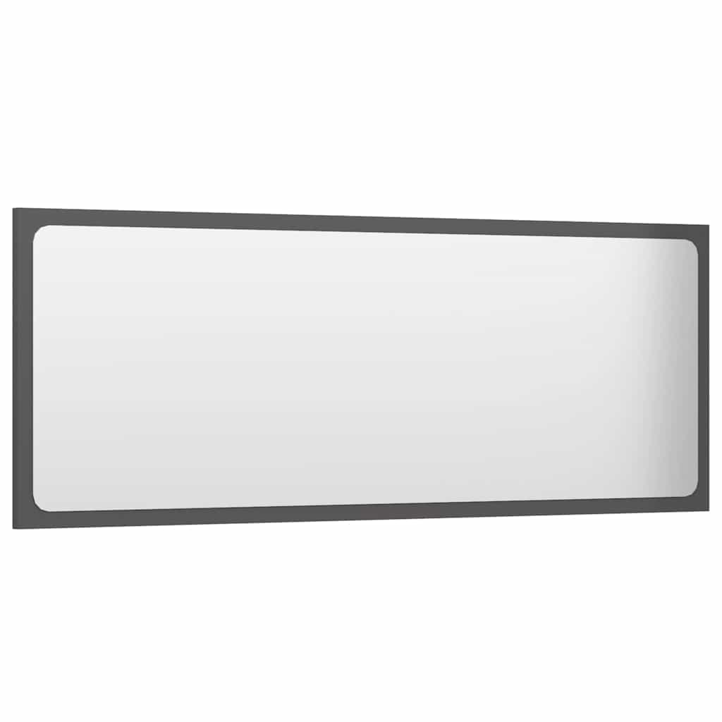 2 pcs conj. móveis casa de banho contraplacado branco brilhante